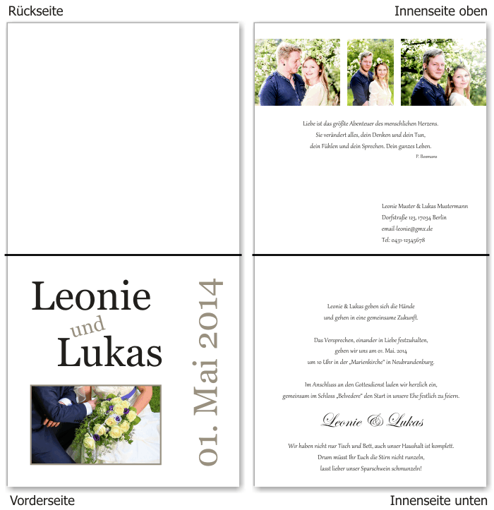  Einladungskarten Hochzeit, Hochzeitseinladungen, Hochzeitskarten, Einladungen f&uuml;r Hochzeit