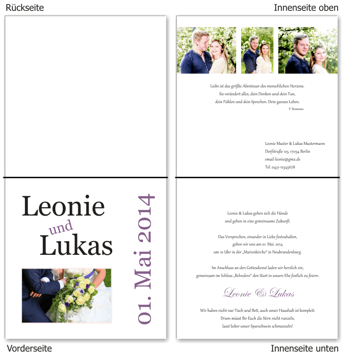  Einladungskarten Hochzeit, Hochzeitseinladungen, Hochzeitskarten, Einladungen f&uuml;r Hochzeit