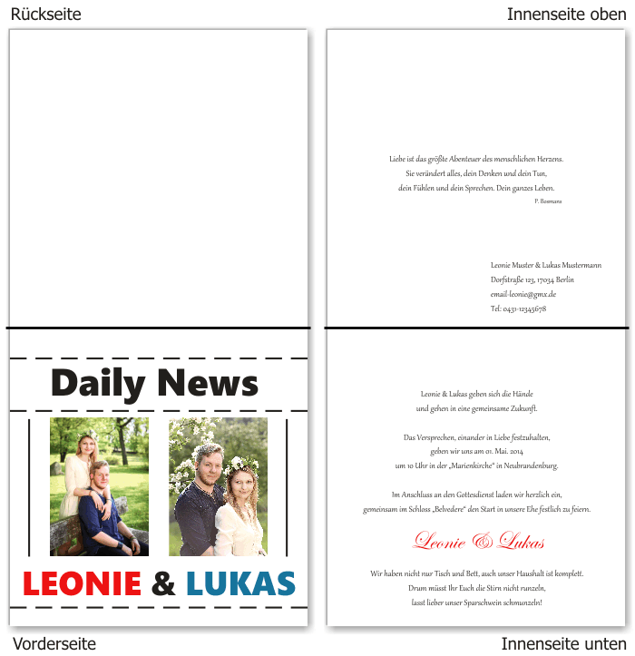  Einladungskarten Hochzeit, Hochzeitseinladungen, Hochzeitskarten, Einladungen f&uuml;r Hochzeit