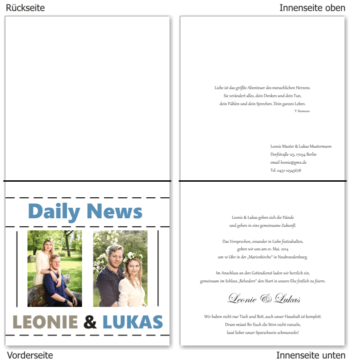  Einladungskarten Hochzeit, Hochzeitseinladungen, Hochzeitskarten, Einladungen f&uuml;r Hochzeit