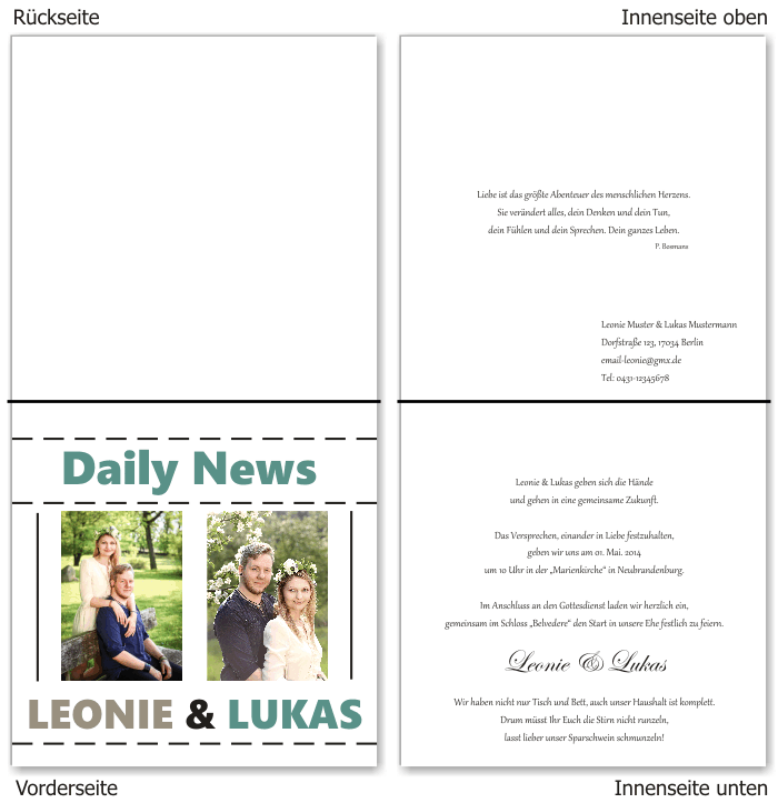  Einladungskarten Hochzeit, Hochzeitseinladungen, Hochzeitskarten, Einladungen f&uuml;r Hochzeit