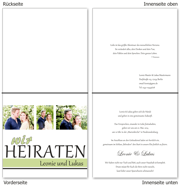  Einladungskarten Hochzeit, Hochzeitseinladungen, Hochzeitskarten, Einladungen f&uuml;r Hochzeit