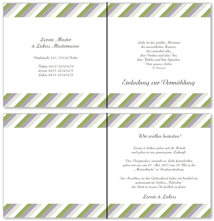  Einladungskarten Hochzeit, Hochzeitseinladungen, Hochzeitskarten, Einladungen f&uuml;r Hochzeit