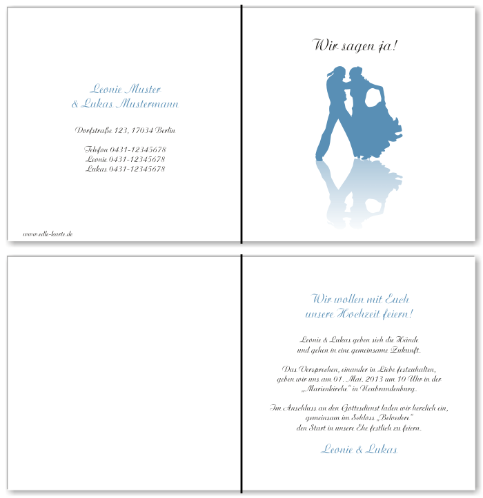  Einladungskarten Hochzeit, Hochzeitseinladungen, Hochzeitskarten, Einladungen f&uuml;r Hochzeit