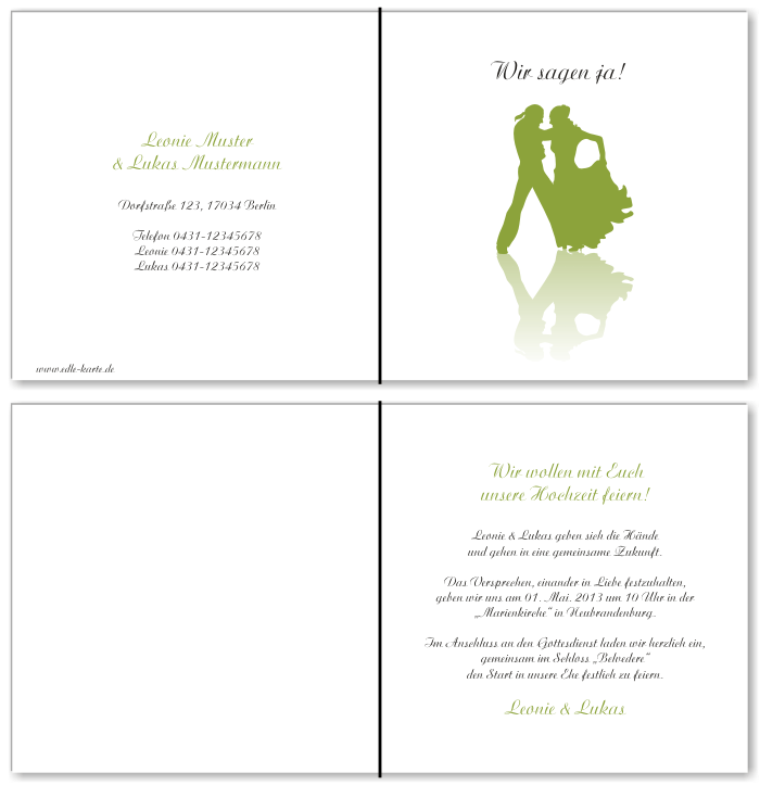  Einladungskarten Hochzeit, Hochzeitseinladungen, Hochzeitskarten, Einladungen f&uuml;r Hochzeit