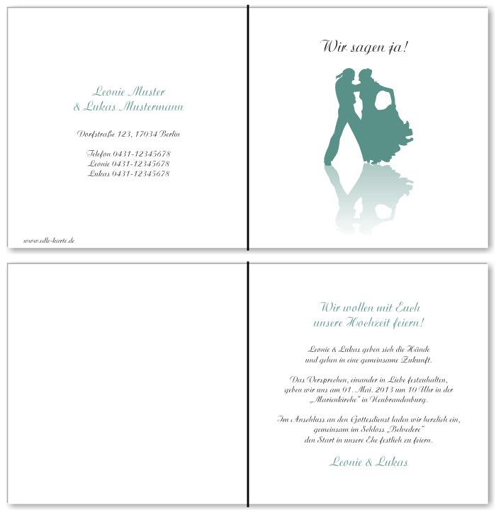  Einladungskarten Hochzeit, Hochzeitseinladungen, Hochzeitskarten, Einladungen f&uuml;r Hochzeit