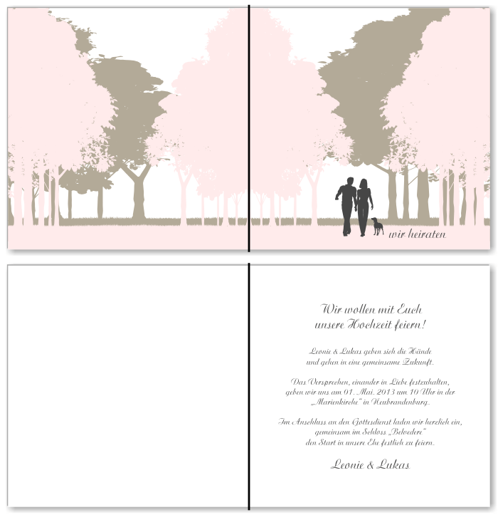  Einladungskarten Hochzeit, Hochzeitseinladungen, Hochzeitskarten, Einladungen f&uuml;r Hochzeit