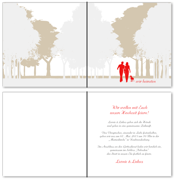  Einladungskarten Hochzeit, Hochzeitseinladungen, Hochzeitskarten, Einladungen f&uuml;r Hochzeit