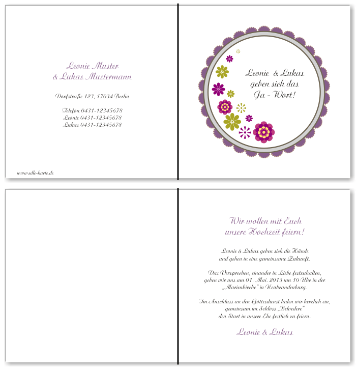  Einladungskarten Hochzeit, Hochzeitseinladungen, Hochzeitskarten, Einladungen f&uuml;r Hochzeit