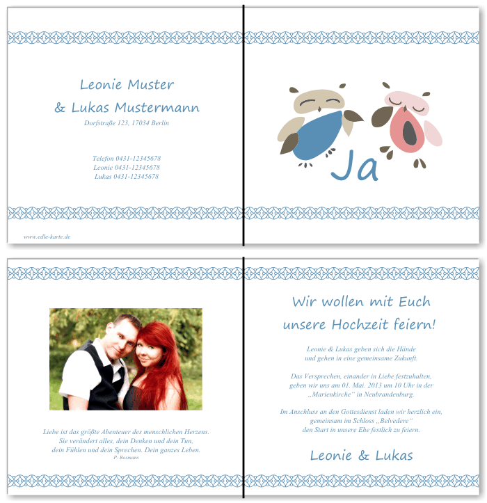  Einladungskarten Hochzeit, Hochzeitseinladungen, Hochzeitskarten, Einladungen f&uuml;r Hochzeit