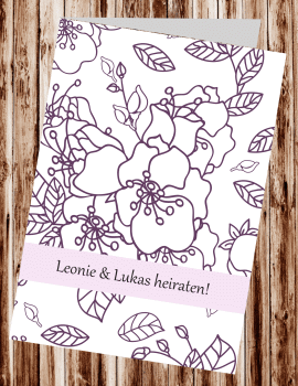 Hochzeitseinladungen, Einladungskarten zur Hochzeit, individuelle Einladungen für Hochzeit, Hochzeitskarten, persönliche Hochzeitseinladungen