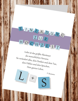 Hochzeitseinladungen, Einladungskarten zur Hochzeit, individuelle Einladungen für Hochzeit, Hochzeitskarten, persönliche Hochzeitseinladungen