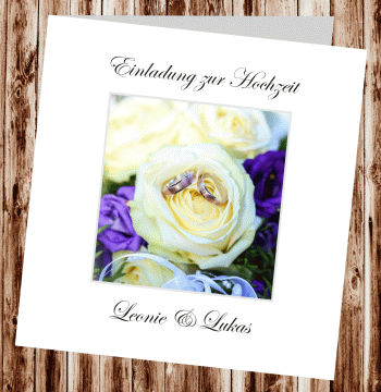 Hochzeitseinladungen, Einladungskarten zur Hochzeit, individuelle Einladungen f&uuml;r Hochzeit, Hochzeitskarten, pers&ouml;nliche Hochzeitseinladungen