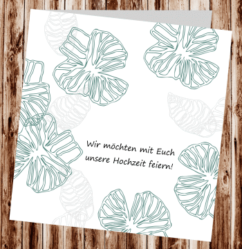 Hochzeitseinladungen, Einladungskarten zur Hochzeit, individuelle Einladungen f&uuml;r Hochzeit, Hochzeitskarten, pers&ouml;nliche Hochzeitseinladungen