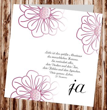 Hochzeitseinladungen, Einladungskarten zur Hochzeit, individuelle Einladungen f&uuml;r Hochzeit, Hochzeitskarten, pers&ouml;nliche Hochzeitseinladungen