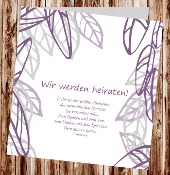 Hochzeitseinladungen, Einladungskarten zur Hochzeit, individuelle Einladungen f&uuml;r Hochzeit, Hochzeitskarten, pers&ouml;nliche Hochzeitseinladungen