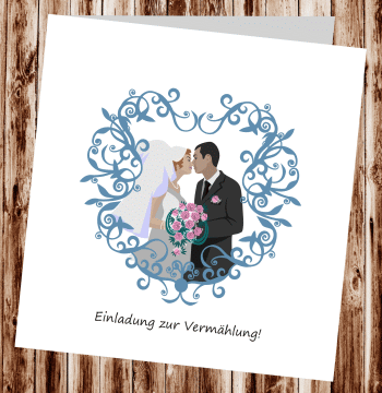 Hochzeitseinladungen, Einladungskarten zur Hochzeit, individuelle Einladungen f&uuml;r Hochzeit, Hochzeitskarten, pers&ouml;nliche Hochzeitseinladungen