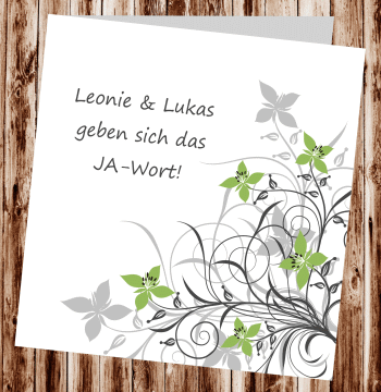 Hochzeitseinladungen, Einladungskarten zur Hochzeit, individuelle Einladungen f&uuml;r Hochzeit, Hochzeitskarten, pers&ouml;nliche Hochzeitseinladungen