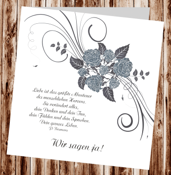 Hochzeitseinladungen, Einladungskarten zur Hochzeit, individuelle Einladungen f&uuml;r Hochzeit, Hochzeitskarten, pers&ouml;nliche Hochzeitseinladungen