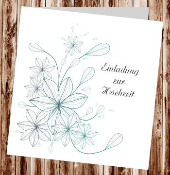 Hochzeitseinladungen, Einladungskarten zur Hochzeit, individuelle Einladungen f&uuml;r Hochzeit, Hochzeitskarten, pers&ouml;nliche Hochzeitseinladungen