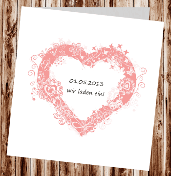 Hochzeitseinladungen, Einladungskarten zur Hochzeit, individuelle Einladungen f&uuml;r Hochzeit, Hochzeitskarten, pers&ouml;nliche Hochzeitseinladungen