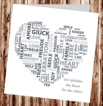 Hochzeitseinladungen, Einladungskarten zur Hochzeit, individuelle Einladungen f&uuml;r Hochzeit, Hochzeitskarten, pers&ouml;nliche Hochzeitseinladungen