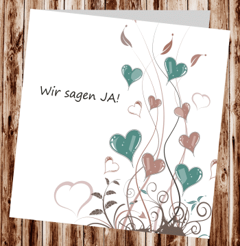 Hochzeitseinladungen, Einladungskarten zur Hochzeit, individuelle Einladungen f&uuml;r Hochzeit, Hochzeitskarten, pers&ouml;nliche Hochzeitseinladungen