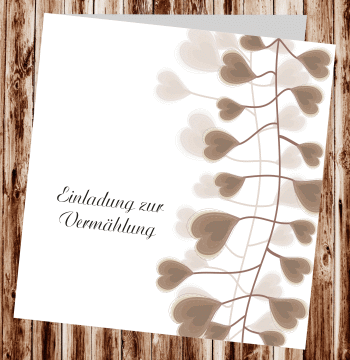 Hochzeitseinladungen, Einladungskarten zur Hochzeit, individuelle Einladungen f&uuml;r Hochzeit, Hochzeitskarten, pers&ouml;nliche Hochzeitseinladungen