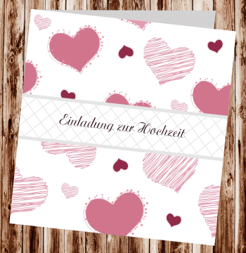 Hochzeitseinladungen, Einladungskarten zur Hochzeit, individuelle Einladungen f&uuml;r Hochzeit, Hochzeitskarten, pers&ouml;nliche Hochzeitseinladungen