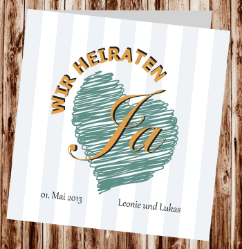 Hochzeitseinladungen, Einladungskarten zur Hochzeit, individuelle Einladungen f&uuml;r Hochzeit, Hochzeitskarten, pers&ouml;nliche Hochzeitseinladungen