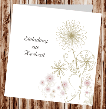 Hochzeitseinladungen, Einladungskarten zur Hochzeit, individuelle Einladungen f&uuml;r Hochzeit, Hochzeitskarten, pers&ouml;nliche Hochzeitseinladungen