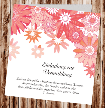 Hochzeitseinladungen, Einladungskarten zur Hochzeit, individuelle Einladungen f&uuml;r Hochzeit, Hochzeitskarten, pers&ouml;nliche Hochzeitseinladungen