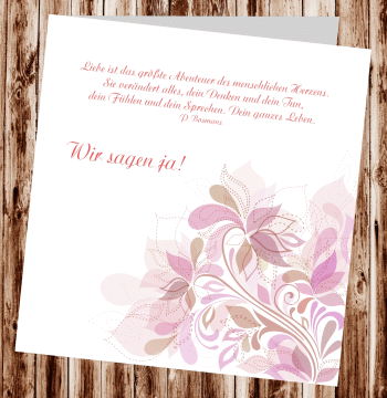 Hochzeitseinladungen, Einladungskarten zur Hochzeit, individuelle Einladungen f&uuml;r Hochzeit, Hochzeitskarten, pers&ouml;nliche Hochzeitseinladungen