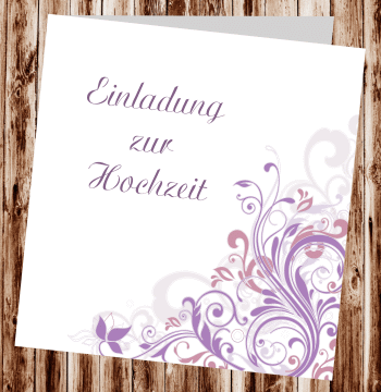 Hochzeitseinladungen, Einladungskarten zur Hochzeit, individuelle Einladungen f&uuml;r Hochzeit, Hochzeitskarten, pers&ouml;nliche Hochzeitseinladungen