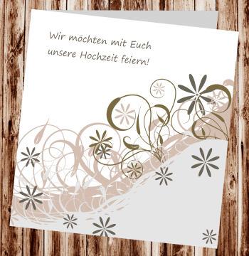 Hochzeitseinladungen, Einladungskarten zur Hochzeit, individuelle Einladungen f&uuml;r Hochzeit, Hochzeitskarten, pers&ouml;nliche Hochzeitseinladungen