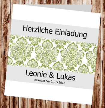 Hochzeitseinladungen, Einladungskarten zur Hochzeit, individuelle Einladungen f&uuml;r Hochzeit, Hochzeitskarten, pers&ouml;nliche Hochzeitseinladungen