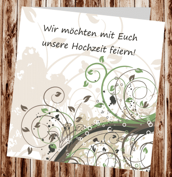 Hochzeitseinladungen, Einladungskarten zur Hochzeit, individuelle Einladungen f&uuml;r Hochzeit, Hochzeitskarten, pers&ouml;nliche Hochzeitseinladungen