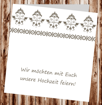 Hochzeitseinladungen, Einladungskarten zur Hochzeit, individuelle Einladungen f&uuml;r Hochzeit, Hochzeitskarten, pers&ouml;nliche Hochzeitseinladungen
