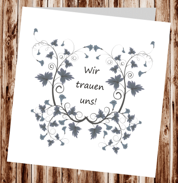 Hochzeitseinladungen, Einladungskarten zur Hochzeit, individuelle Einladungen f&uuml;r Hochzeit, Hochzeitskarten, pers&ouml;nliche Hochzeitseinladungen