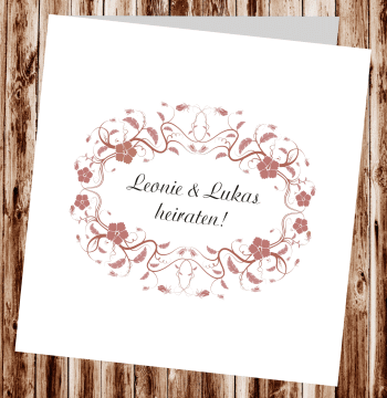 Hochzeitseinladungen, Einladungskarten zur Hochzeit, individuelle Einladungen f&uuml;r Hochzeit, Hochzeitskarten, pers&ouml;nliche Hochzeitseinladungen