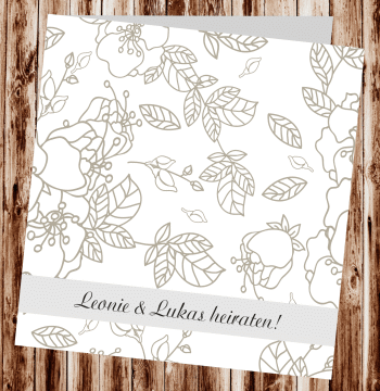 Hochzeitseinladungen, Einladungskarten zur Hochzeit, individuelle Einladungen f&uuml;r Hochzeit, Hochzeitskarten, pers&ouml;nliche Hochzeitseinladungen