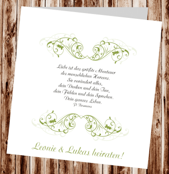 Hochzeitseinladungen, Einladungskarten zur Hochzeit, individuelle Einladungen f&uuml;r Hochzeit, Hochzeitskarten, pers&ouml;nliche Hochzeitseinladungen