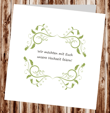 Hochzeitseinladungen, Einladungskarten zur Hochzeit, individuelle Einladungen f&uuml;r Hochzeit, Hochzeitskarten, pers&ouml;nliche Hochzeitseinladungen