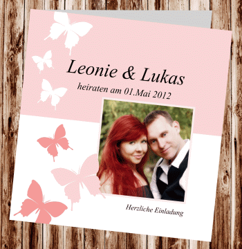 Hochzeitseinladungen, Einladungskarten zur Hochzeit, individuelle Einladungen f&uuml;r Hochzeit, Hochzeitskarten, pers&ouml;nliche Hochzeitseinladungen