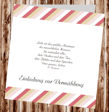 Hochzeitseinladungen, Einladungskarten zur Hochzeit, individuelle Einladungen f&uuml;r Hochzeit, Hochzeitskarten, pers&ouml;nliche Hochzeitseinladungen