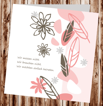 Hochzeitseinladungen, Einladungskarten zur Hochzeit, individuelle Einladungen f&uuml;r Hochzeit, Hochzeitskarten, pers&ouml;nliche Hochzeitseinladungen