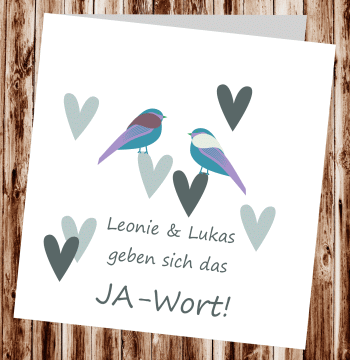 Hochzeitseinladungen, Einladungskarten zur Hochzeit, individuelle Einladungen f&uuml;r Hochzeit, Hochzeitskarten, pers&ouml;nliche Hochzeitseinladungen