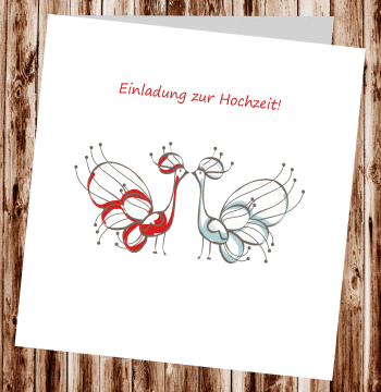 Hochzeitseinladungen, Einladungskarten zur Hochzeit, individuelle Einladungen f&uuml;r Hochzeit, Hochzeitskarten, pers&ouml;nliche Hochzeitseinladungen